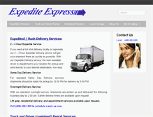 Tablet Screenshot of expediteexpress.com